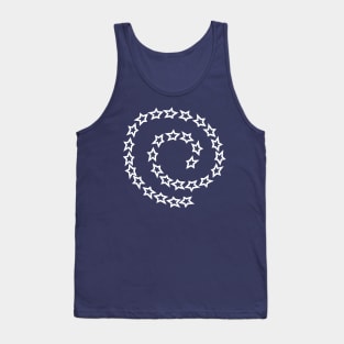 Spiral of White Stars Tank Top